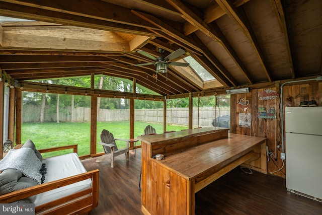 215 Murray Dr, Doylestown, PA 18901 - sunroom / solarium with lofted ceiling, ceiling fan, and plenty of natural light