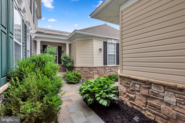 810 Broken Twig Ct, Odenton, MD 21113 - view of exterior entry featuring stone siding