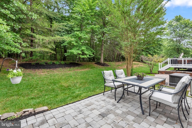 810 Broken Twig Ct, Odenton, MD 21113 - view of patio / terrace featuring outdoor dining area and a deck