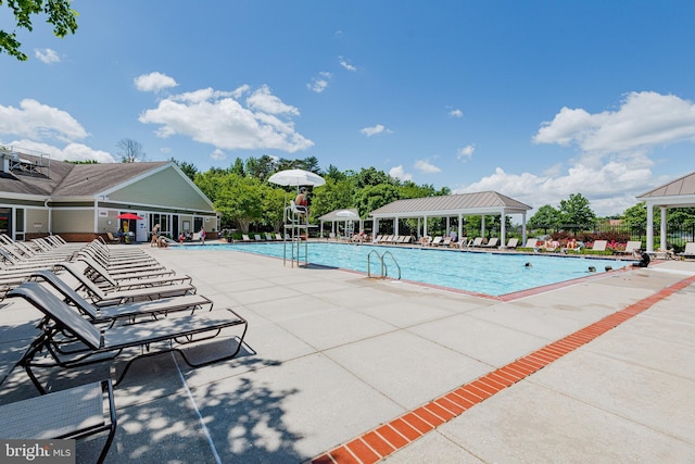 810 Broken Twig Ct, Odenton, MD 21113 - community pool featuring a patio area and a gazebo