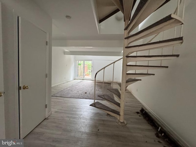 4 Aspen, New Hope, PA 18938 - staircase with wood finished floors and baseboards