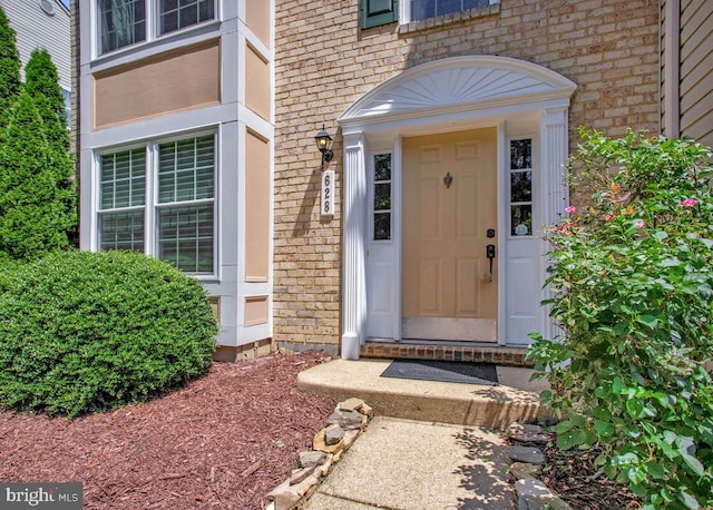 628 Talon Ct, Arnold, MD 21012 - doorway to property featuring brick siding