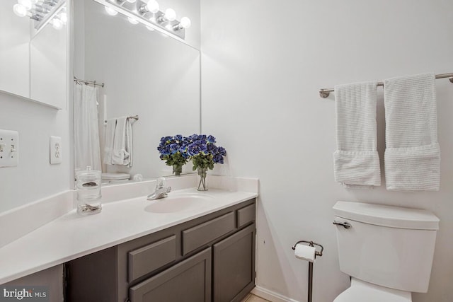 628 Talon Ct, Arnold, MD 21012 - bathroom featuring vanity and a shower with shower curtain