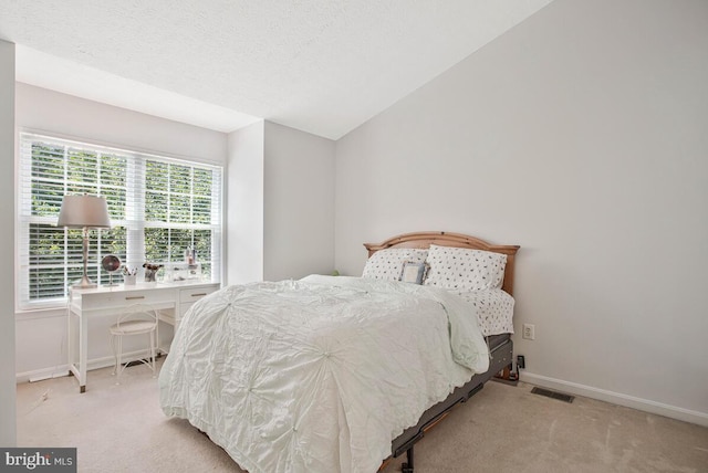 628 Talon Ct, Arnold, MD 21012 - bedroom featuring carpet, lofted ceiling, and a textured ceiling