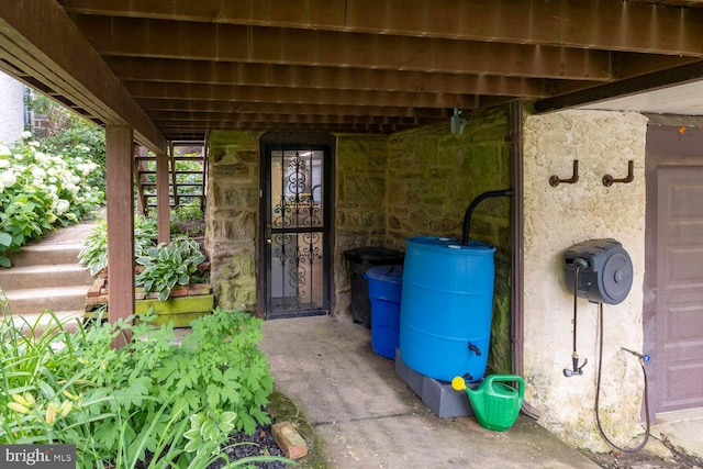 627 E Allens Ln, Philadelphia, PA 19119 - property entrance featuring stone siding