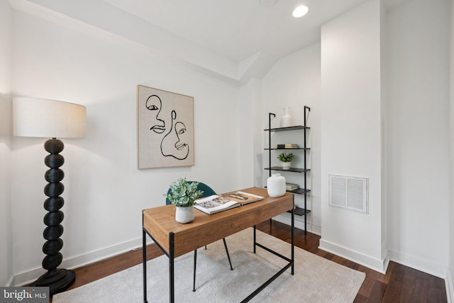 1200 6th St NE, Washington, DC 20002 - office with dark wood-type flooring and recessed lighting