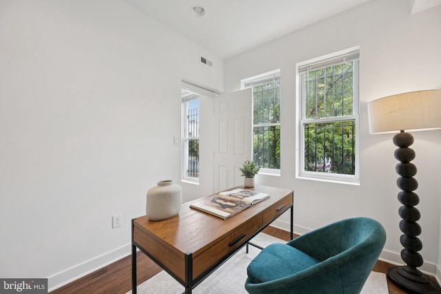 1200 6th St NE, Washington, DC 20002 - home office featuring wood finished floors and baseboards