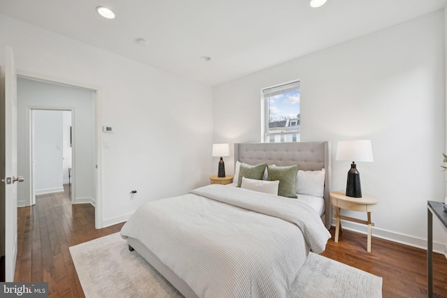1200 6th St NE, Washington, DC 20002 - bedroom featuring wood-type flooring and recessed lighting