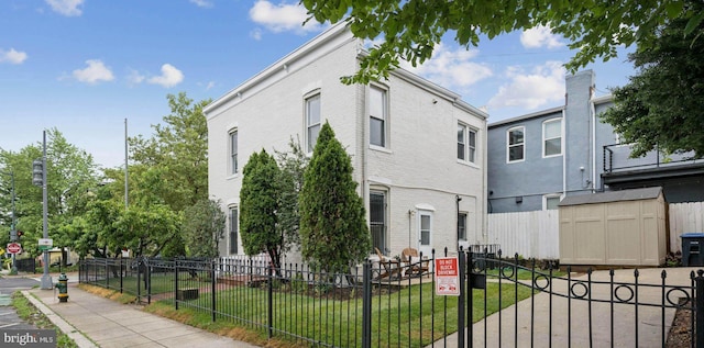 1200 6th St NE, Washington, DC 20002 - view of front of property with a shed and brick siding