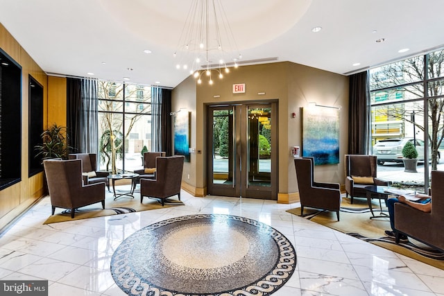 155 Potomac Psge Unit 237, National Harbor, MD 20745 - building lobby featuring recessed lighting and a wall of windows
