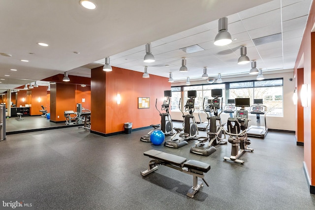 155 Potomac Psge Unit 237, National Harbor, MD 20745 - workout area featuring baseboards