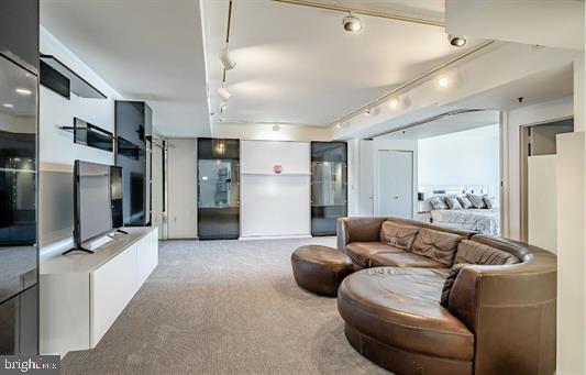 3101 Boardwalk Unit 3402-2, Atlantic City, NJ 08401 - carpeted living area with track lighting