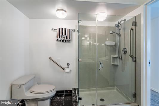 3101 Boardwalk Unit 3402-2, Atlantic City, NJ 08401 - full bathroom with toilet and a shower stall