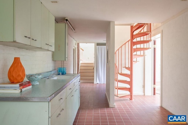 1614 Meadowbrook Heights Rd, Charlottesville, VA 22901 - kitchen with a sink and tile patterned floors