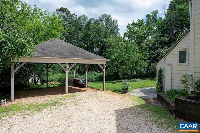 1614 Meadowbrook Heights Rd, Charlottesville, VA 22901 - view of green lawn featuring a gazebo and view of wooded area