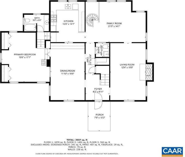 1614 Meadowbrook Heights Rd, Charlottesville, VA 22901 - view of floor plan / room layout
