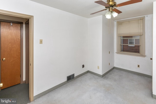 4239 Elbridge St, Philadelphia, PA 19135 - unfurnished room featuring ceiling fan and light carpet