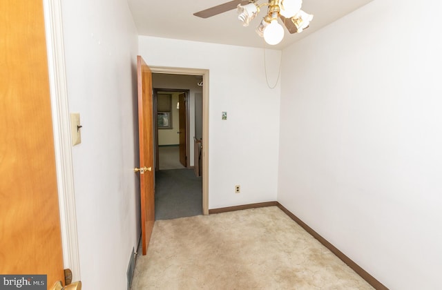 4239 Elbridge St, Philadelphia, PA 19135 - unfurnished room with light carpet and a ceiling fan
