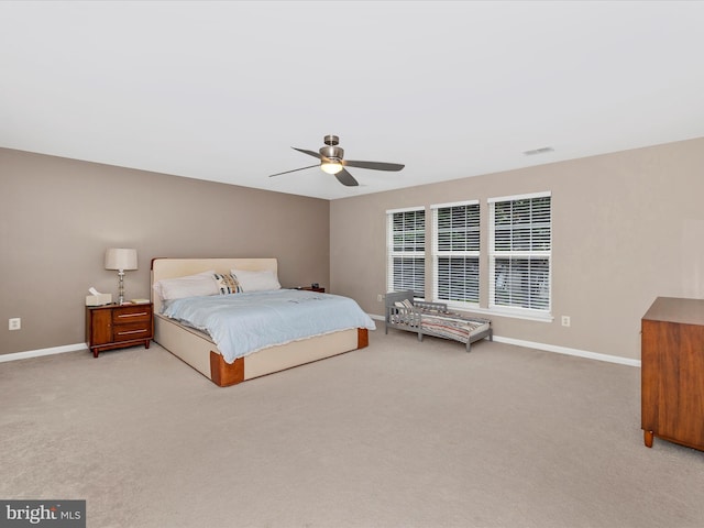 14228 Golden Hook Rd, Boyds, MD 20841 - carpeted bedroom featuring baseboards and a ceiling fan