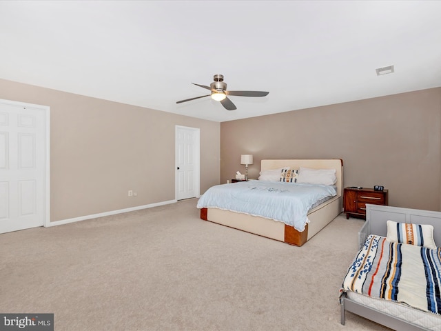 14228 Golden Hook Rd, Boyds, MD 20841 - carpeted bedroom featuring ceiling fan and baseboards