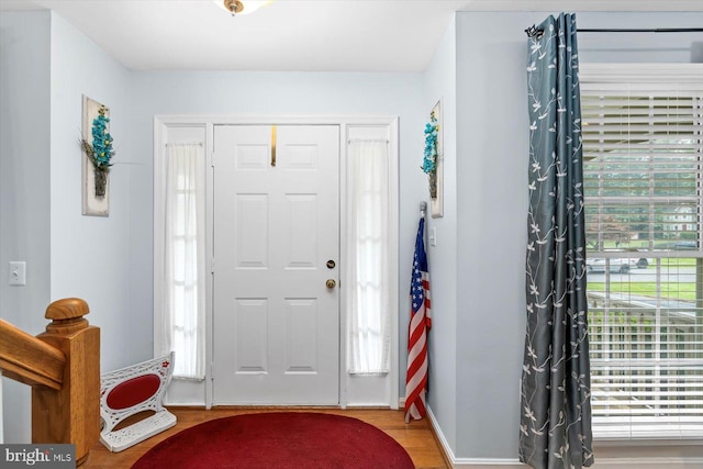 69 Cardinal Forest Dr, Fredericksburg, VA 22406 - foyer entrance featuring wood finished floors