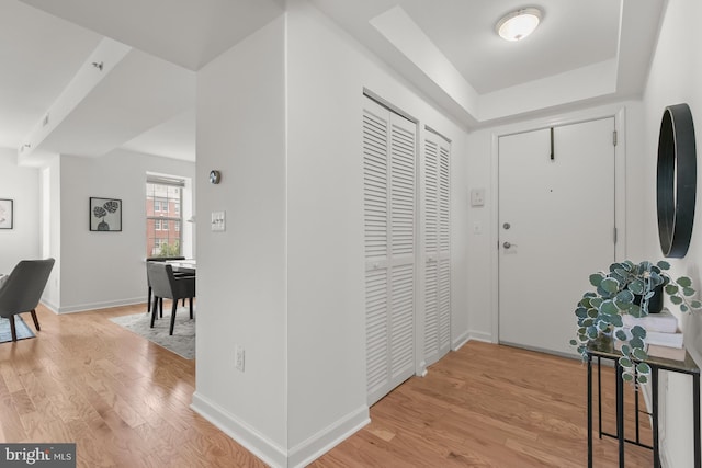 1314 Massachusetts Ave NW Unit 603, Washington, DC 20005 - entryway featuring wood finished floors and baseboards