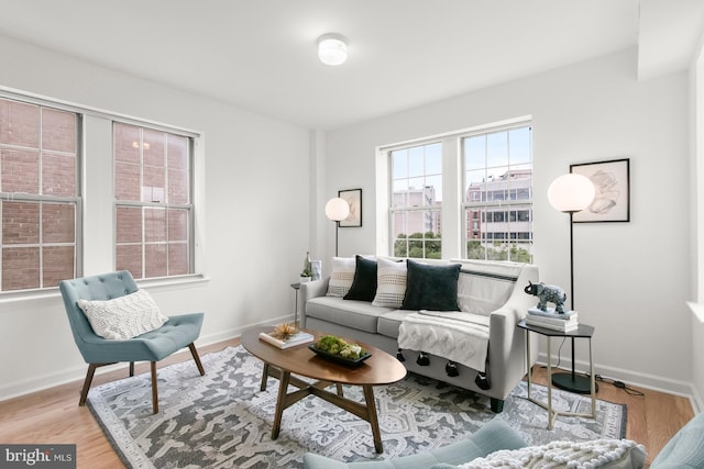 1314 Massachusetts Ave NW Unit 603, Washington, DC 20005 - living room featuring wood finished floors