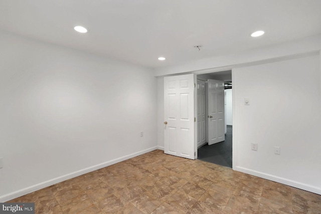 1329 Delafield Pl NW, Washington, DC 20011 - unfurnished bedroom featuring baseboards and recessed lighting