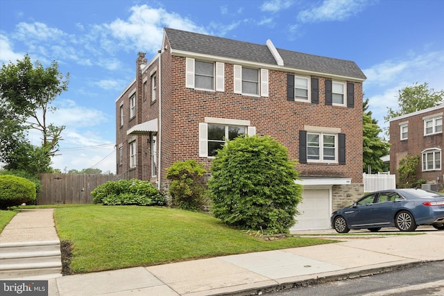 547 Overlook, Philadelphia, PA 19128 - view of front of house featuring brick siding and an attached garage