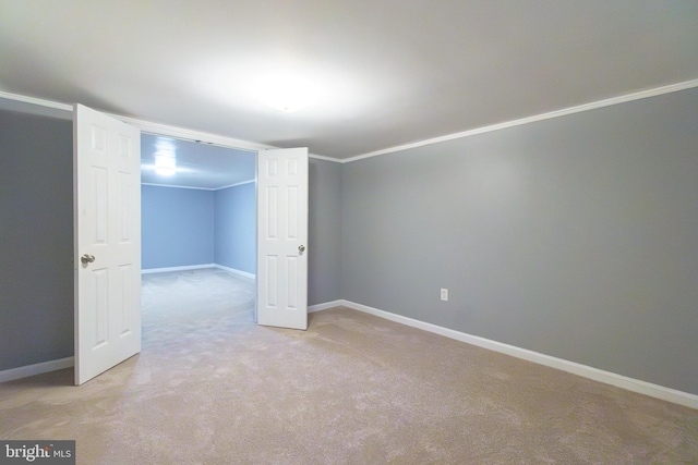 6 Carroll Rd, Catonsville, MD 21228 - unfurnished room featuring light carpet and ornamental molding