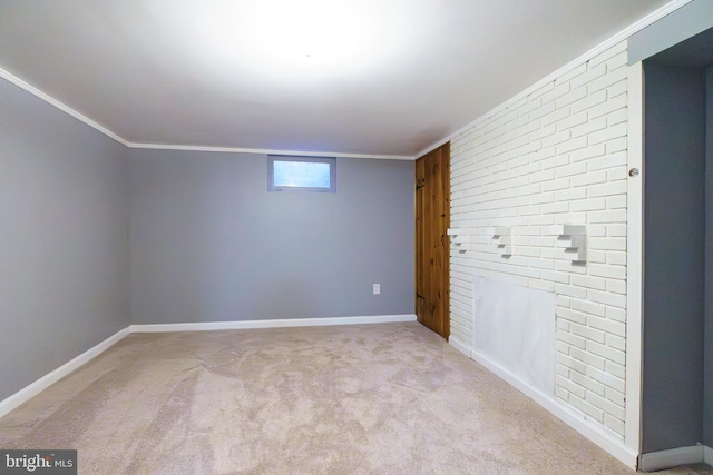 6 Carroll Rd, Catonsville, MD 21228 - empty room with carpet flooring and crown molding