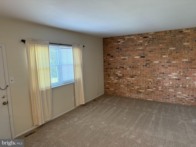 15 Deerfield Ln, Sewell, NJ 08080 - empty room featuring brick wall and carpet