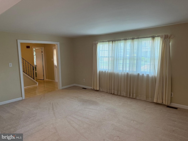 15 Deerfield Ln, Sewell, NJ 08080 - spare room featuring carpet flooring and stairs