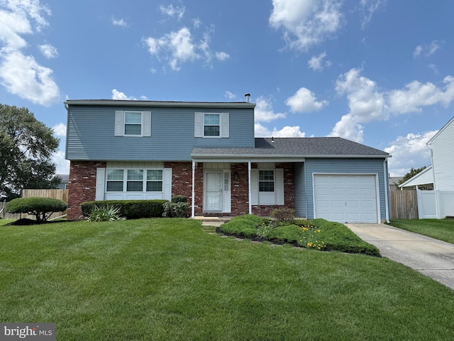 15 Deerfield Ln, Sewell, NJ 08080 - view of front of property with a garage, driveway, and brick siding