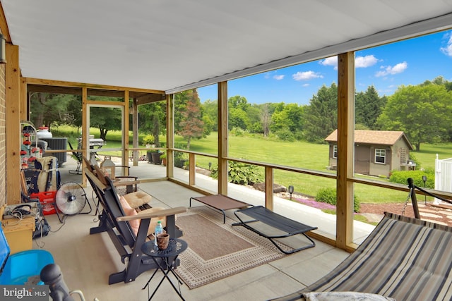 20412 Holt Cir, Hagerstown, MD 21742 - sunroom featuring healthy amount of natural light and view of scattered trees