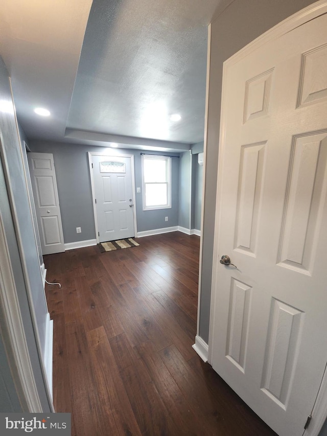 2258 Arlington Ter, Alexandria, VA 22303 - entryway featuring dark wood-type flooring and recessed lighting