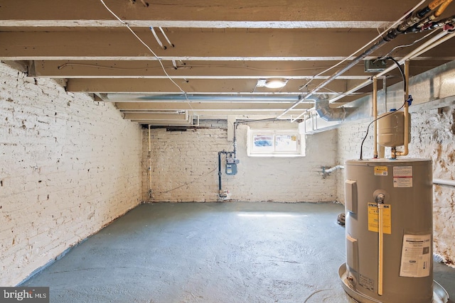 244 N Rose St, Baltimore, MD 21224 - below grade area featuring water heater and gas meter