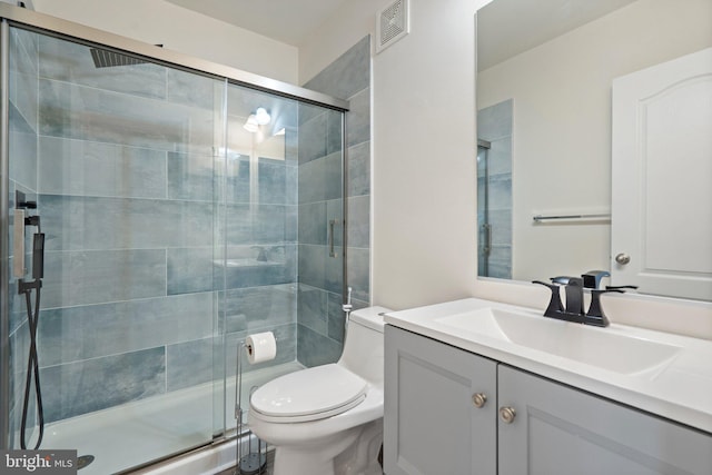 19278 Harlow Sq, Leesburg, VA 20176 - bathroom with vanity and a stall shower