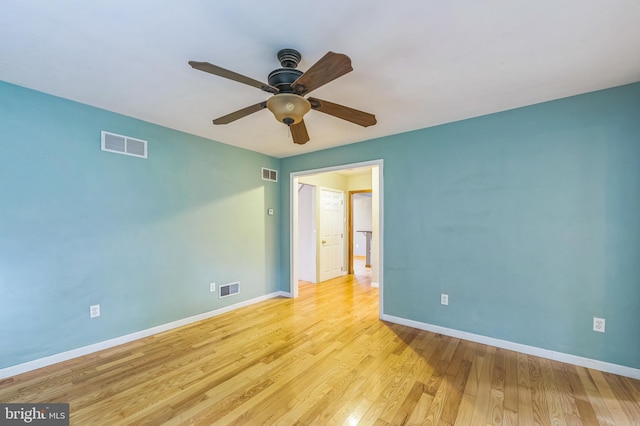 739 Brooke Cir, Morton, PA 19070 - spare room with ceiling fan and wood finished floors