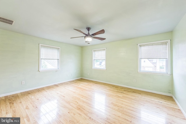 739 Brooke Cir, Morton, PA 19070 - unfurnished room with wood finished floors and ceiling fan
