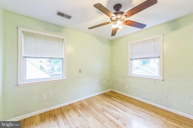 739 Brooke Cir, Morton, PA 19070 - unfurnished room featuring wood finished floors and a ceiling fan