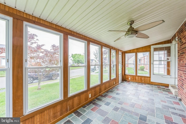 739 Brooke Cir, Morton, PA 19070 - unfurnished sunroom with lofted ceiling