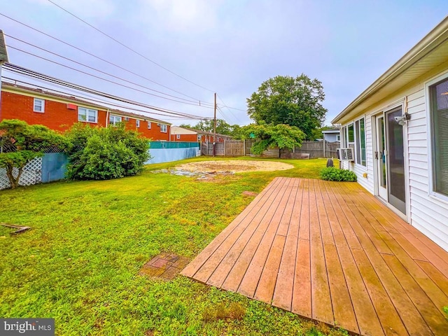 237 Lakeside Dr Unit N, Levittown, PA 19054 - fenced backyard featuring a deck