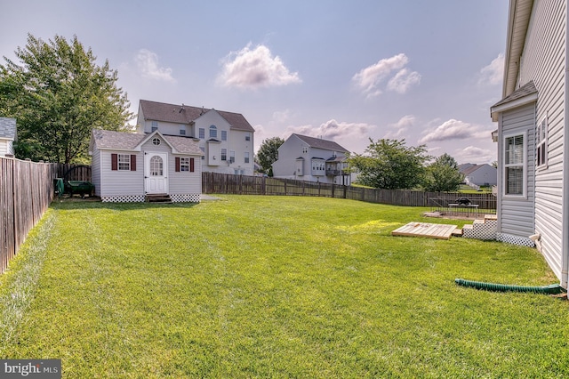 890 Ambleside Dr, Culpeper, VA 22701 - fenced backyard with a wooden deck, entry steps, and a residential view
