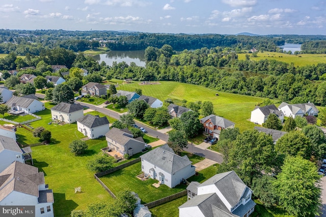 890 Ambleside Dr, Culpeper, VA 22701 - aerial perspective of suburban area with a nearby body of water