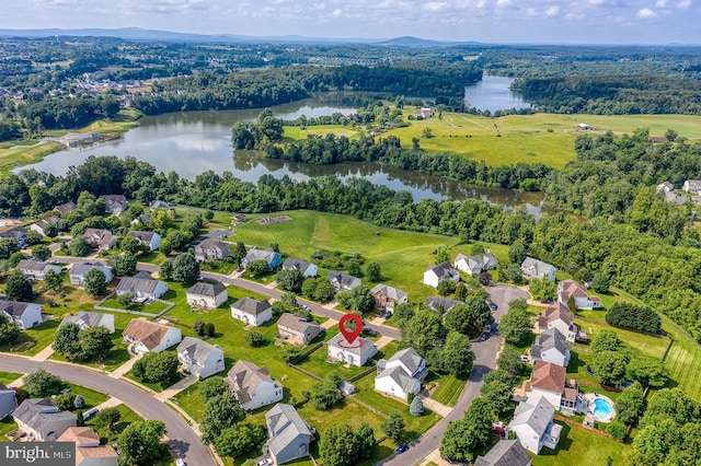 890 Ambleside Dr, Culpeper, VA 22701 - aerial view of property's location with a large body of water and nearby suburban area