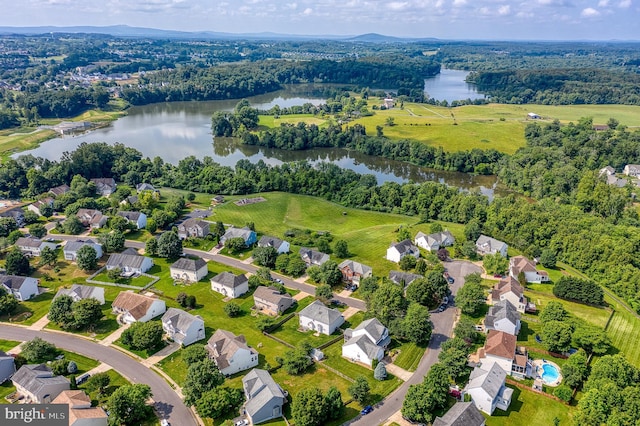 890 Ambleside Dr, Culpeper, VA 22701 - aerial overview of property's location with a large body of water and nearby suburban area