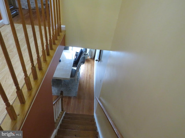 12310 Herrington Manor Dr, Silver Spring, MD 20904 - staircase with wood finished floors