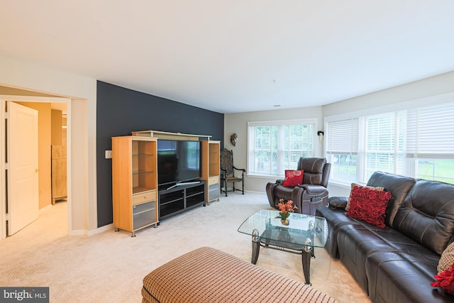 9209 Howard Square Dr Unit 9209, Pikesville, MD 21208 - living area with light colored carpet and baseboards