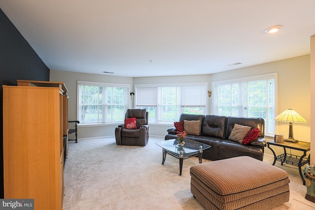 9209 Howard Square Dr Unit 9209, Pikesville, MD 21208 - living area with baseboards and light colored carpet